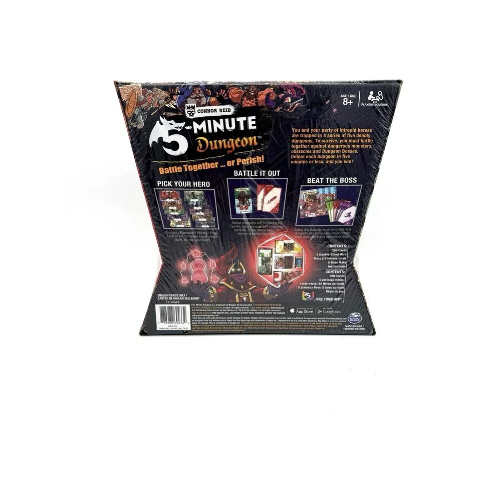 5 Minute Dungeon Fun Card Game (Spin Master Games) - new - sealed